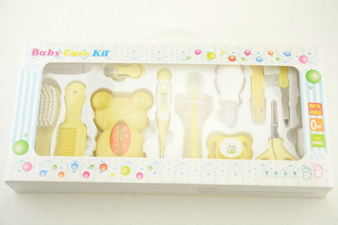 13Pcs Newborn Health care Set Kids Grooming Kit Safety Manicure Nail Clippers Comb Emery Hairbrush Thermometer Baby Care tool