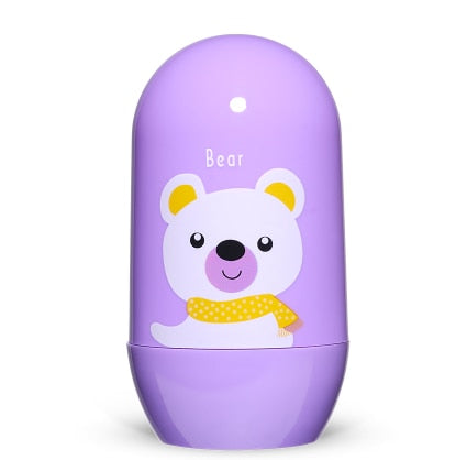 4pcs Baby Healthcare Kits Baby Nail Care Set Infant Finger Trimmer Scissors Nail Clippers Cartoon Animal Storage Box for Travel