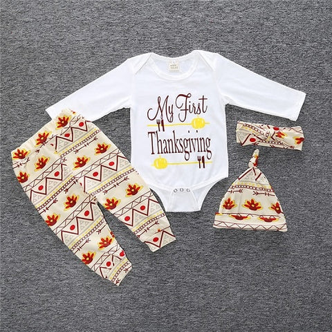 3 pcs/set 2019 Autumn children's clothing newborn girls' clothing sets cotton long-sleeved T-shirt+pants+headband clothes SY184