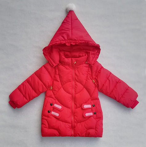 2019 Girls Down Jackets Baby Outdoor Warm Clothing Thick Coats Windproof Children's Winter Jackets Kids Cartoon Winter Outerwear