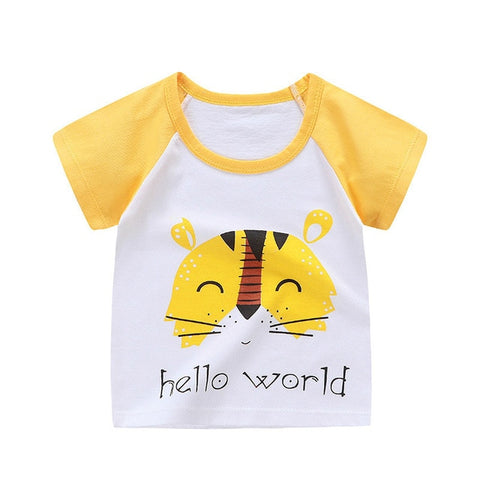 Unini-yun  Cartoon I Love Mom Children t Shirts Summer Boys Kids Short Sleeve Tees Cotton Baby Clothing Boys' t-Shirts Baby girl