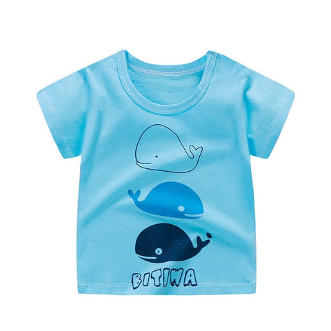 Unini-yun  Cartoon I Love Mom Children t Shirts Summer Boys Kids Short Sleeve Tees Cotton Baby Clothing Boys' t-Shirts Baby girl