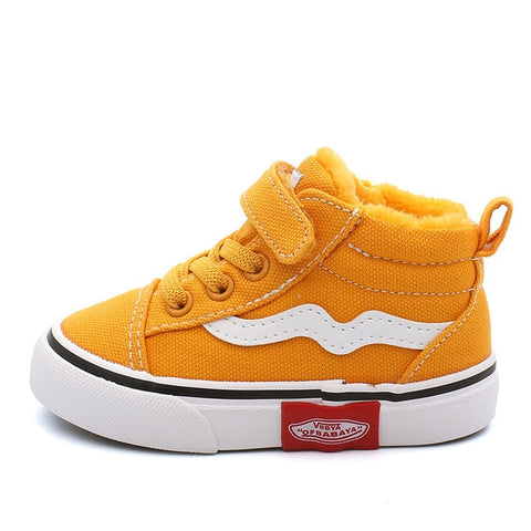 Baby Shoes Soft Bottom Boy Casual Shoes 1-3 Years Old 2019 autumn Winter Children Canvas Shoes Girls Walking Shoes Toddler boots