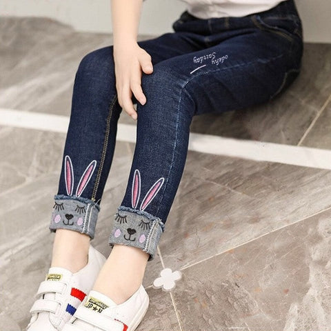 2019 Spring Autumn Kids Clothing Casual Jeans Pants, Children's Clothing Baby Girls Denim Pencil Pants Girls' Jeans 3-12 Years
