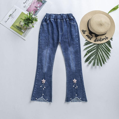 2019 Spring Autumn Kids Clothing Casual Jeans Pants, Children's Clothing Baby Girls Denim Pencil Pants Girls' Jeans 3-12 Years