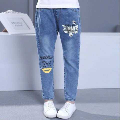 2019 Spring Autumn Kids Clothing Casual Jeans Pants, Children's Clothing Baby Girls Denim Pencil Pants Girls' Jeans 3-12 Years
