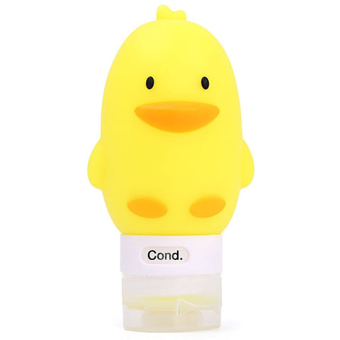 1PC 60/80/90/100ML Travel Portable Cute Silicone Bottles Shampoo Shower  Sub-bottling Tube Squeeze Empty Bottle baby care set