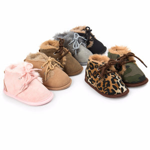 2017 Winter Baby Boys Girls Keep Warm Shoes First Walkers Sneakers Kids Crib Bebe Infant Toddler Footwear Solid Boots Prewalkers